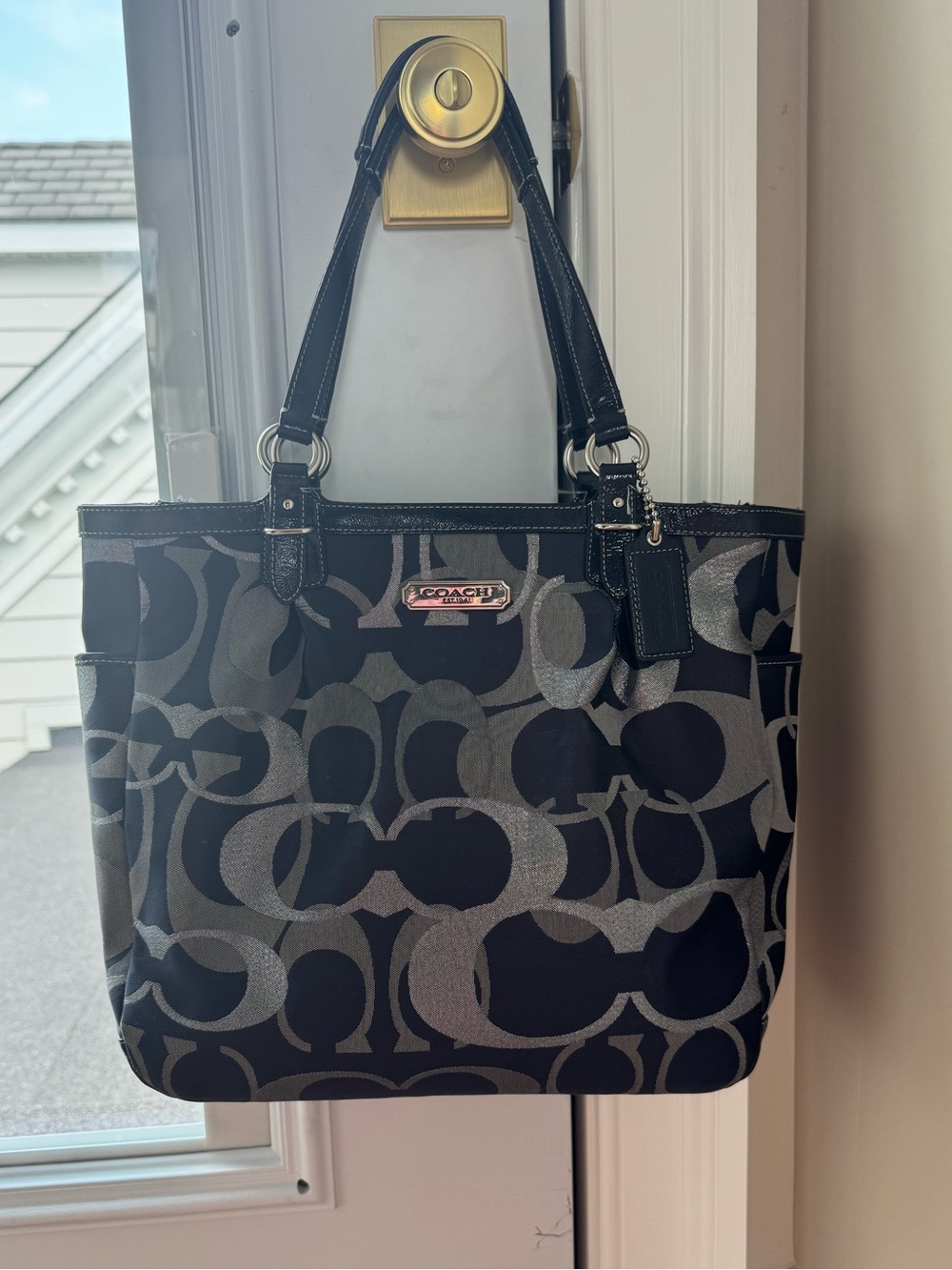 Blue Coach Handbag